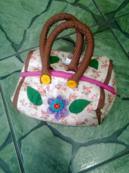 mini bolsa patchwork