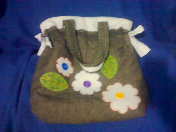 Bolsa patchwork Flores